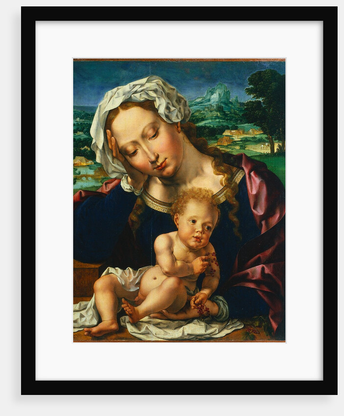Virgin and Child in a Landscape, 1531 by Jan Gossaert; Anonymous Landscape Painter