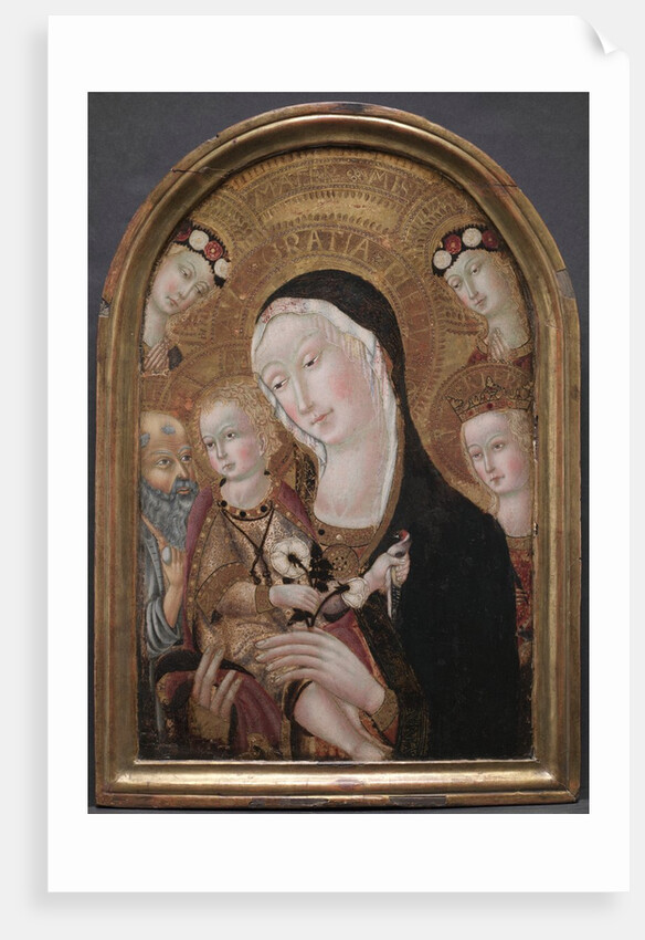 Virgin and Child with Saint Jerome and Saint Catherine of Alexandria, c. 1450 by Carolino da Viterbo