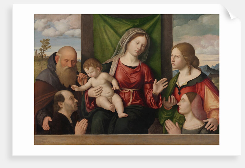 Virgin and Child with Saints and Donors, c. 1515 by Giovanni Battista Cima da Conegliano