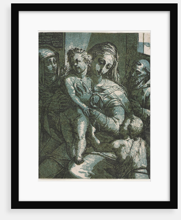 Virgin and Child with St. John, St. Catherine of Siena and Saint Francis, 1585 by Andrea Andreani