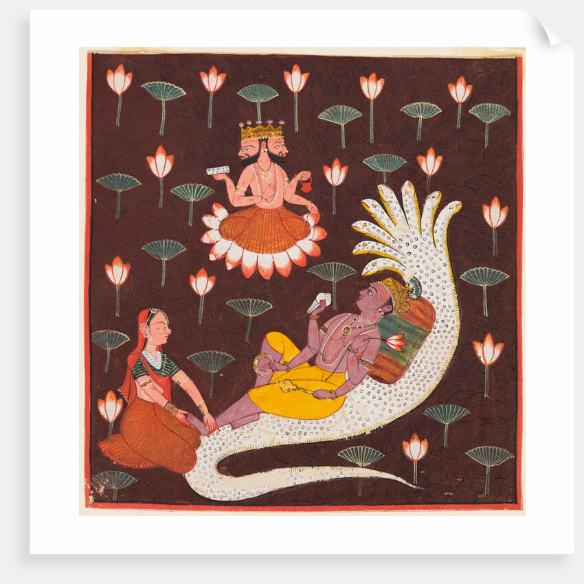 Vishnu on Ananta, the Endless Serpent, c. 1700 by Unknown