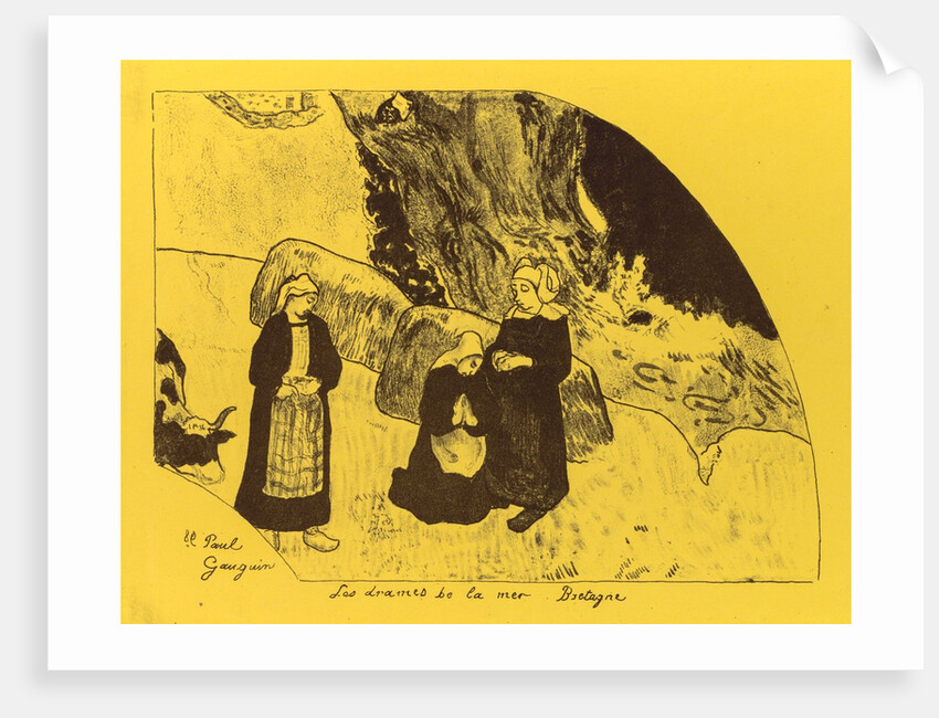 Volpini Suite: Dramas of the Sea: Brittany, 1889 by Paul Gauguin