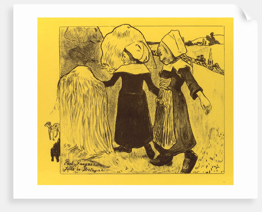 Volpini Suite: Joys of Brittany, 1889 by Paul Gauguin