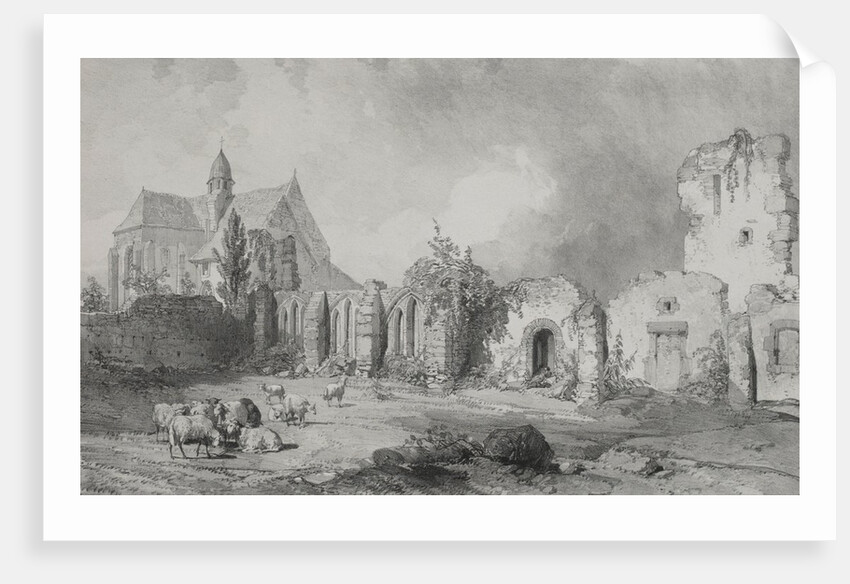 Voyages pittoresques et romantiques dans lancienne France. Bretagne: Abbaye de Relec by Eugène Cicéri