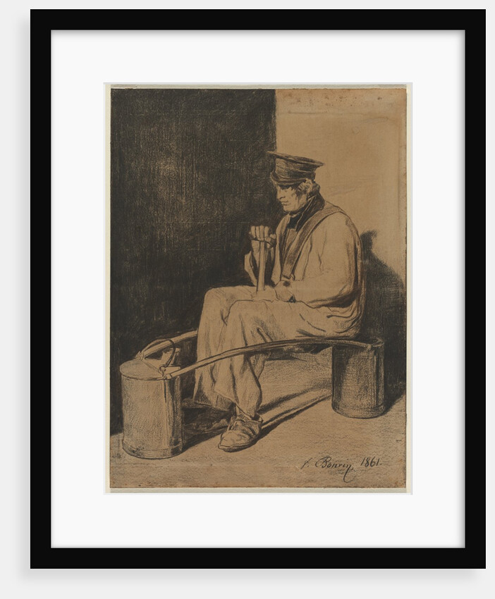 Water Carrier Seated on His Yoke, 1861 by François Bonvin