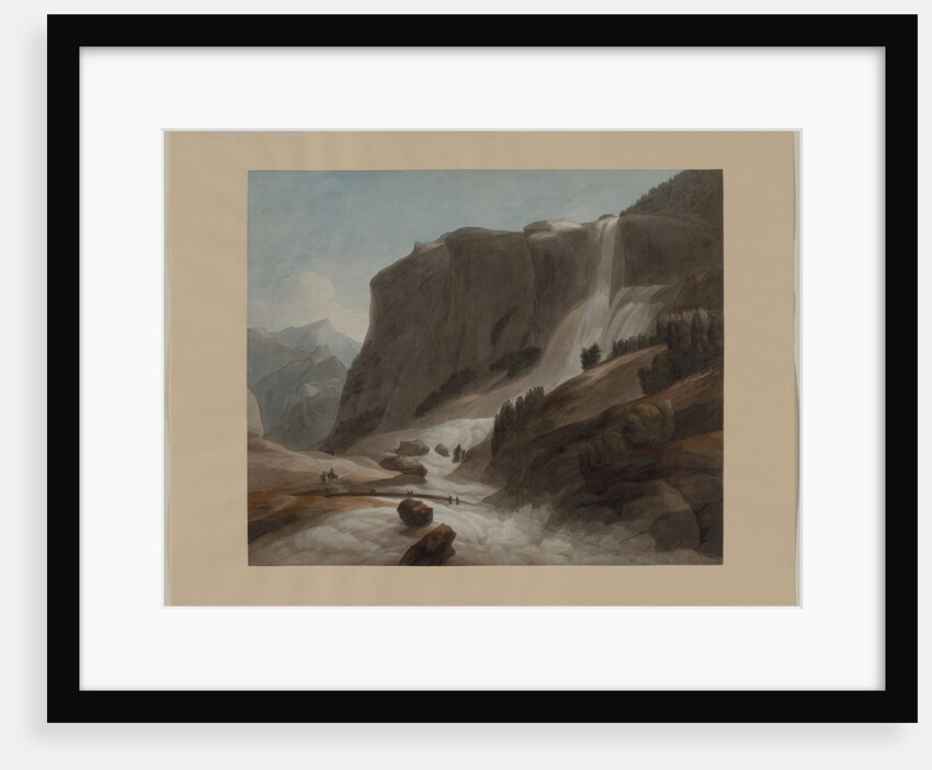 Waterfall between Chiavenna and Mount Splügen, 1784 by Francis Towne