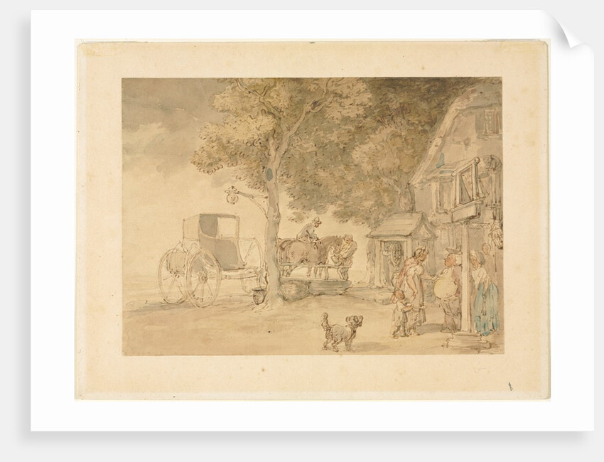 Watering Horses by Thomas Rowlandson