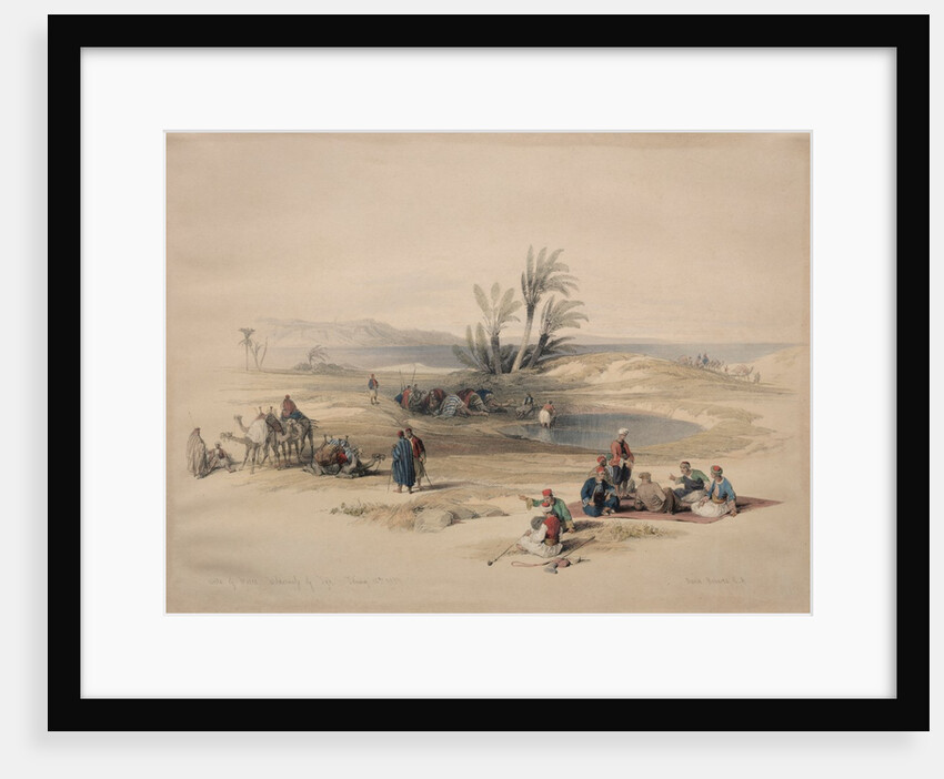 Wells of Moses, Wilderness of Tyh, 1839 by David Roberts