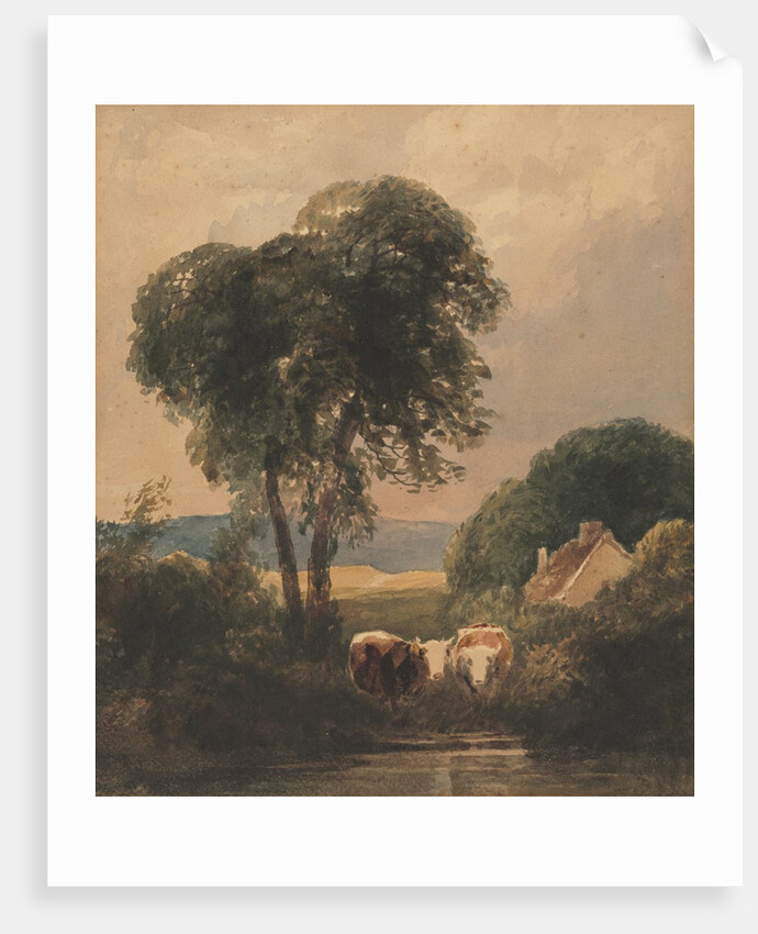 Welsh Landscape with Cattle by Peter De Wint