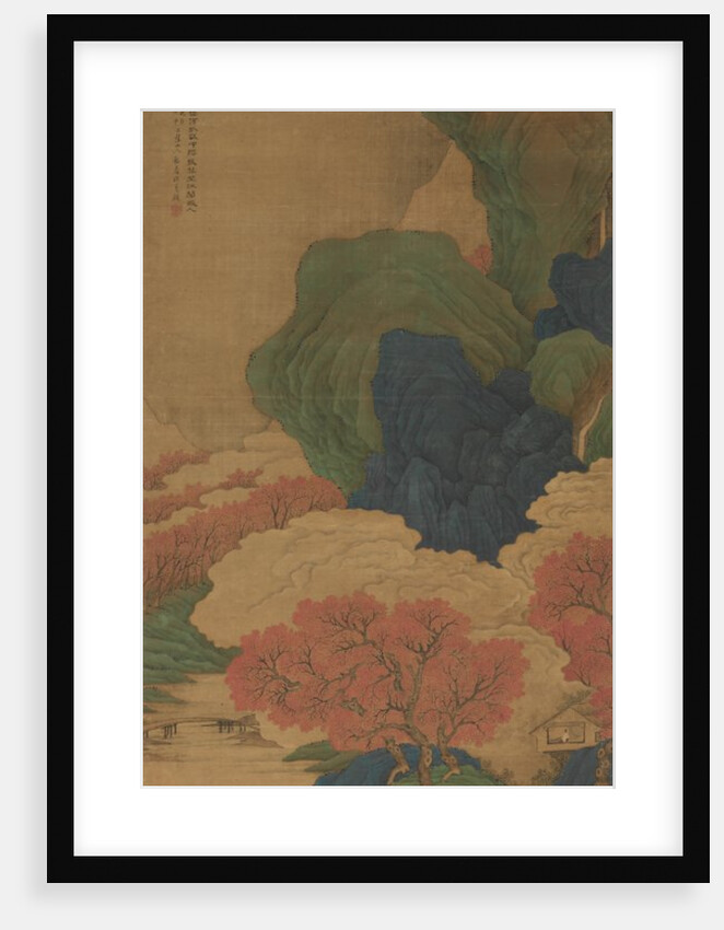 White Clouds and Red Trees, 1788 by Li Jian