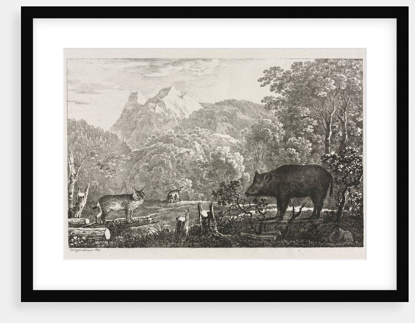 Wild Boar, Wildcat and Lynx, 1807 by Maximilian Josef Wagenbauer