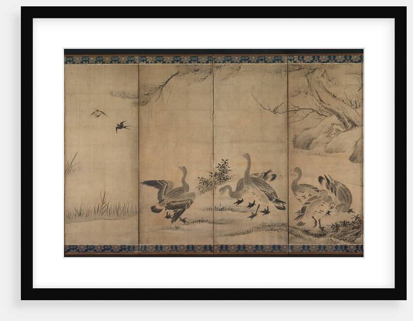 Wild Geese, late 1500s-early 1600s by Kano Sanraku