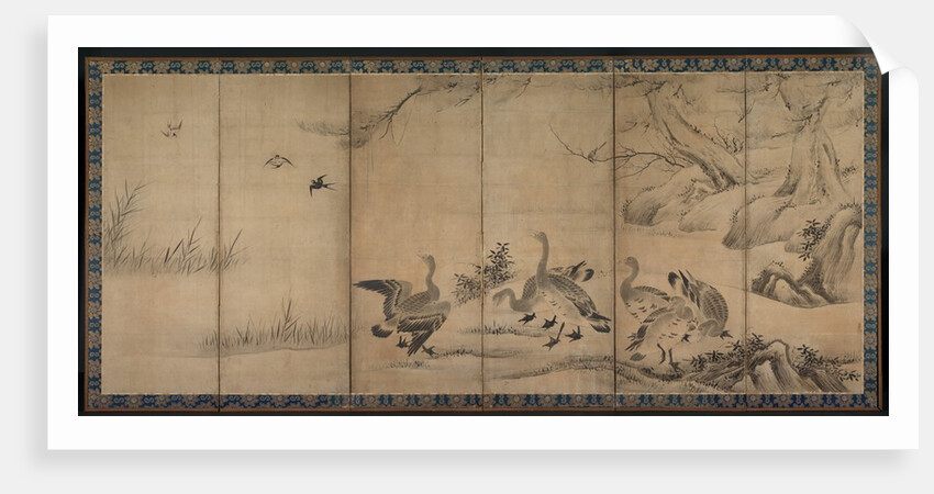 Wild Geese, late 1500s-early 1600s by Kano Sanraku