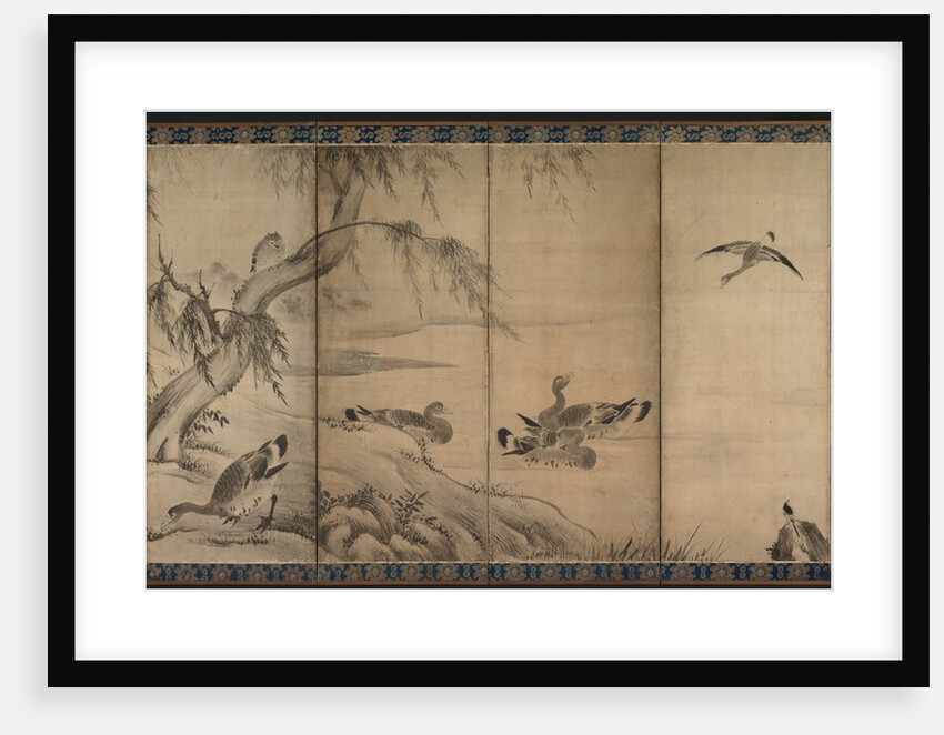 Wild Geese, late 1500s-early 1600s by Kano Sanraku