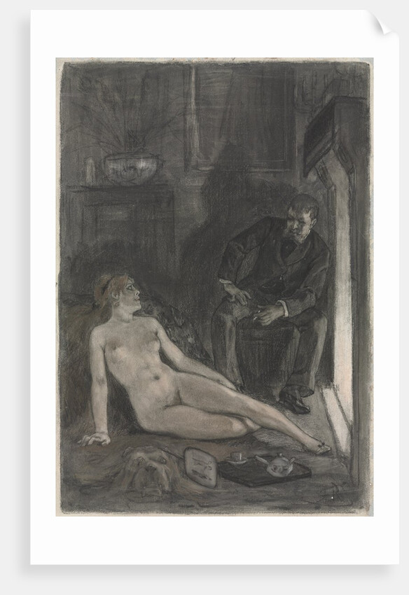 Winter Evening, last third 19th century by Félicien Rops