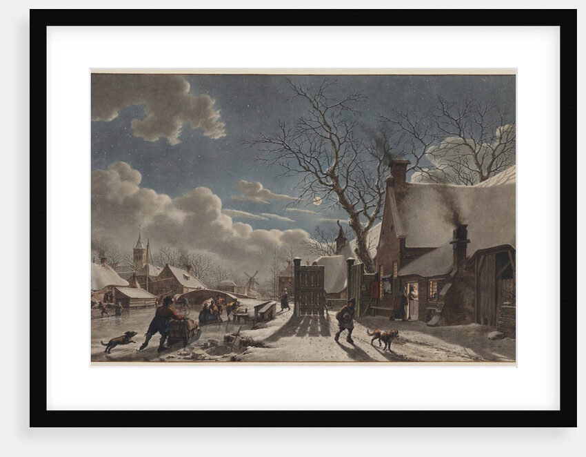 Winter Night in a Dutch Town, 1797 by Jacob Cats
