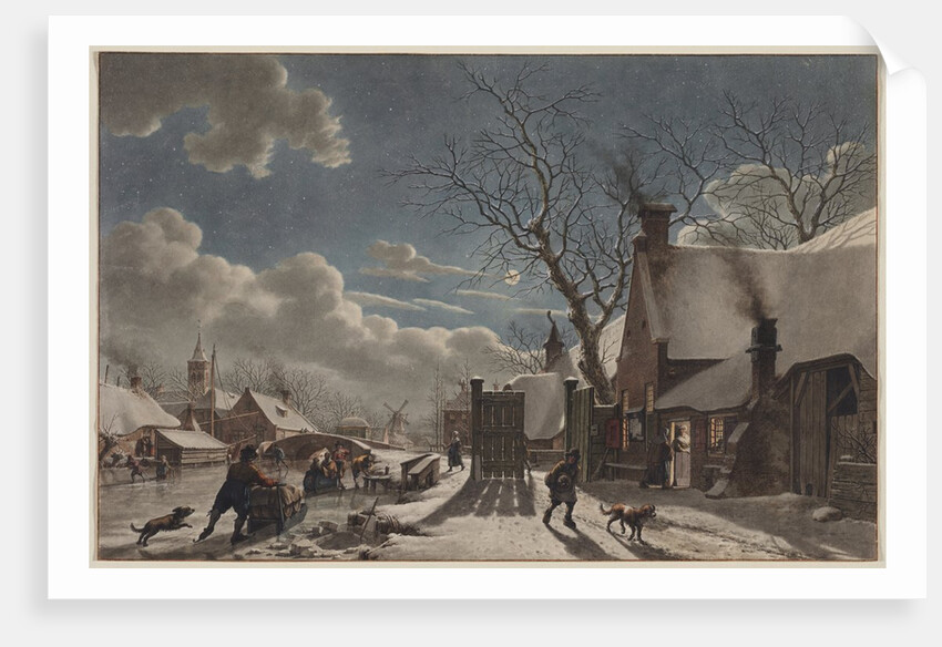 Winter Night in a Dutch Town, 1797 by Jacob Cats