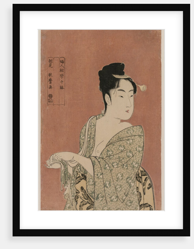 Woman Drying Her Hands, c. 1793 by Kitagawa Utamaro