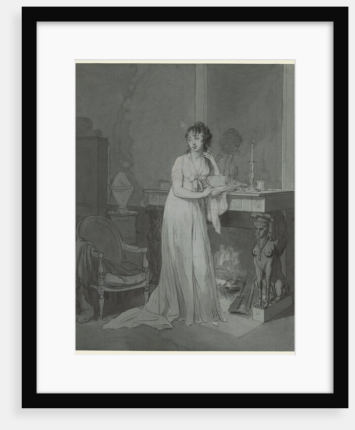 Woman in Front of a Fireplace, c. 1803 by Louis Léopold Boilly