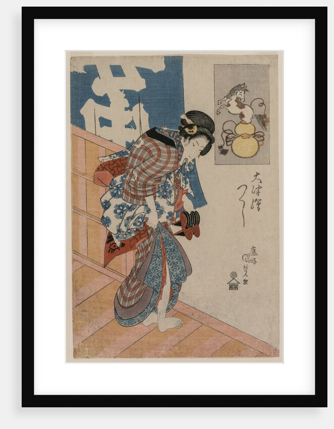 Woman Leaving a Bath House, c. mid 1820s by Gototei Kunisada