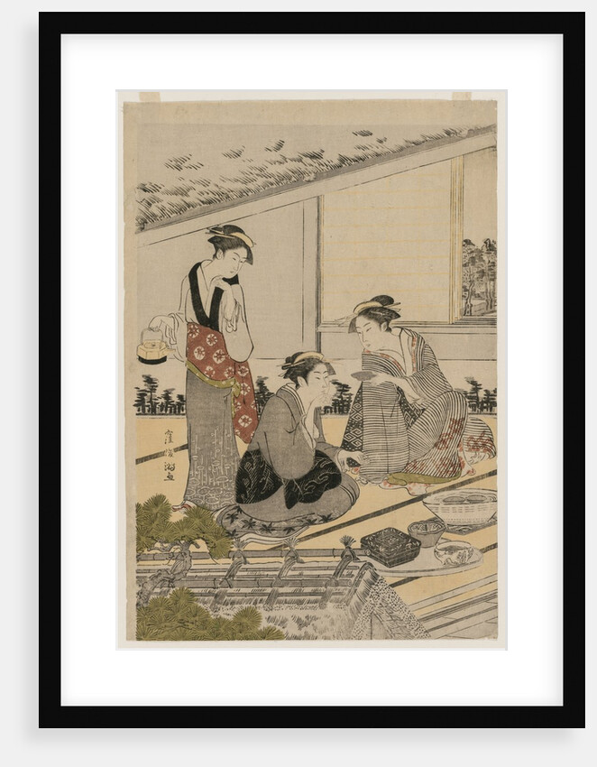 Women in a Tea House, late 1780s by Kubo Shunman