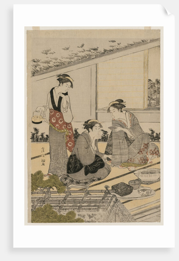 Women in a Tea House, late 1780s by Kubo Shunman