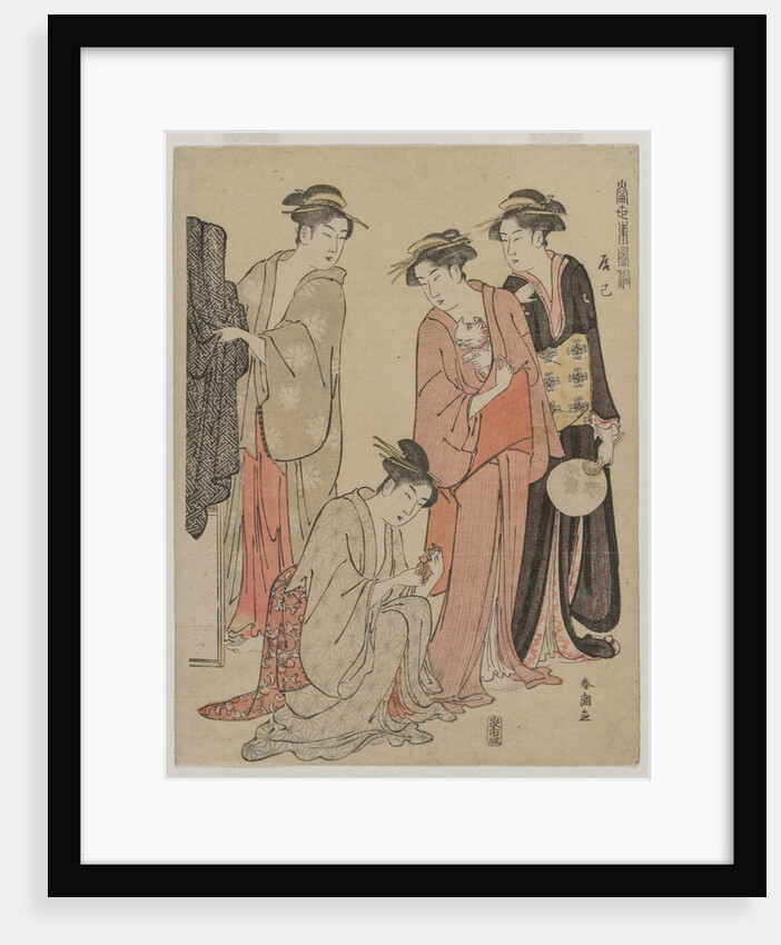 Women of the Tatsumi District, c. mid 1780s by Katsukawa Shuncho