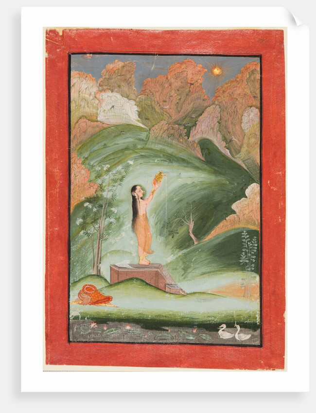 Worship of the Sun, c. 1810 by Chokha (attributed to)