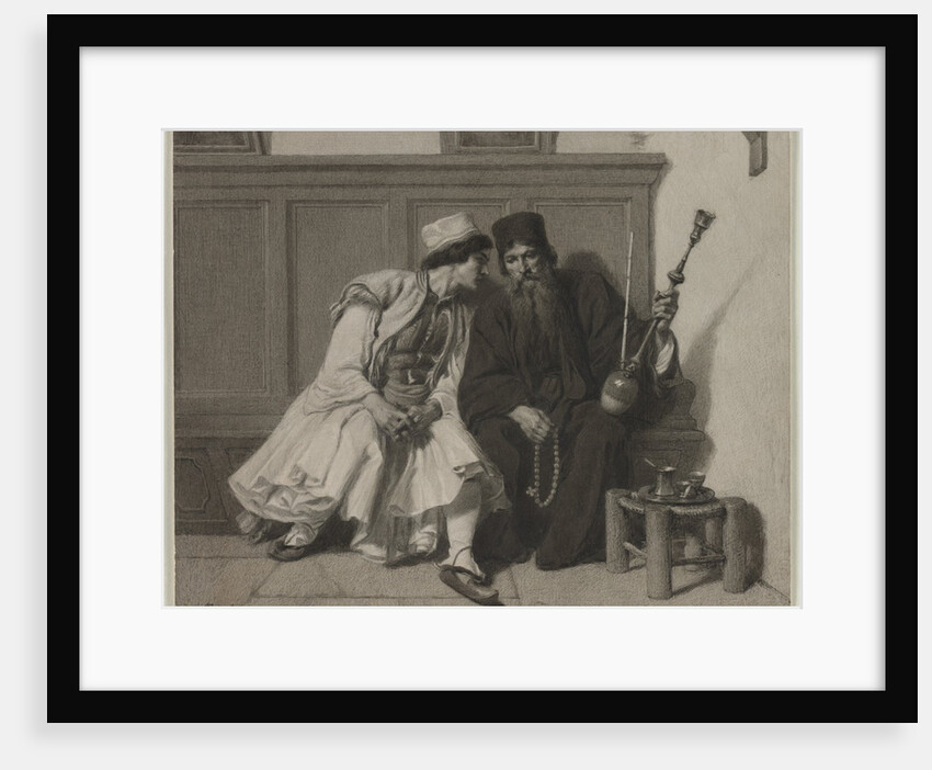 Young Greek Man in Conversation with a Priest, second half 19th century by Alexandre Bida