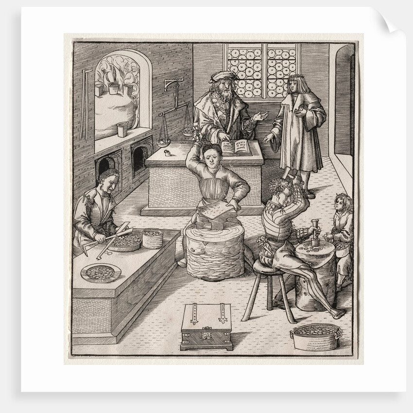 Young Maximilian in the Mint by Leonhard Beck