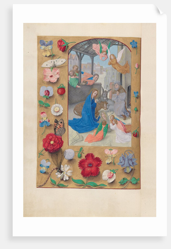 Hours of Queen Isabella the Catholic, Queen of Spain: Fol. 126v, Nativity, c. 1500 by Master of the First Prayerbook of Maximillian