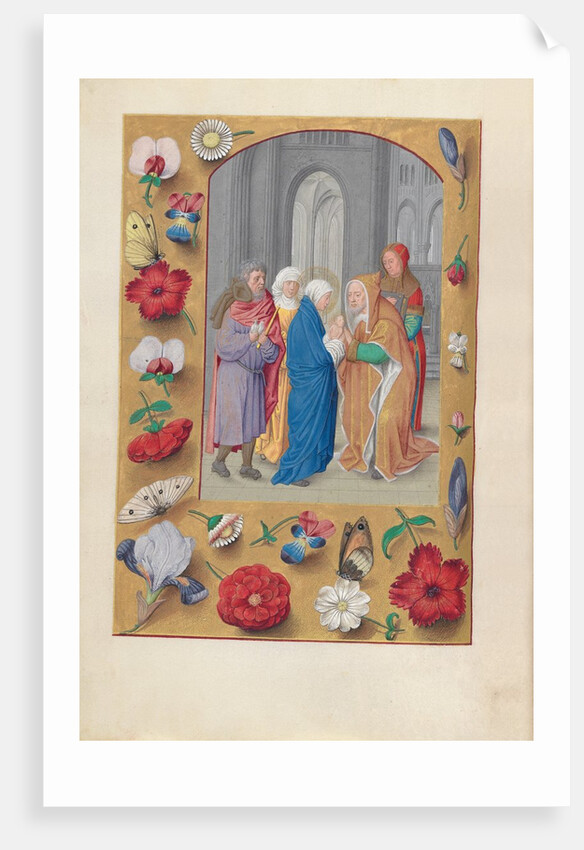 Hours of Queen Isabella the Catholic, Queen of Spain: Fol. 141v, Presentation in the Temple, c1500 by Master of the First Prayerbook of Maximillian