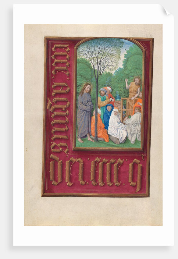Hours of Queen Isabella the Catholic, Queen of Spain: Fol. 169v, St. John the Baptist?, c. 1500 by Master of the First Prayerbook of Maximillian