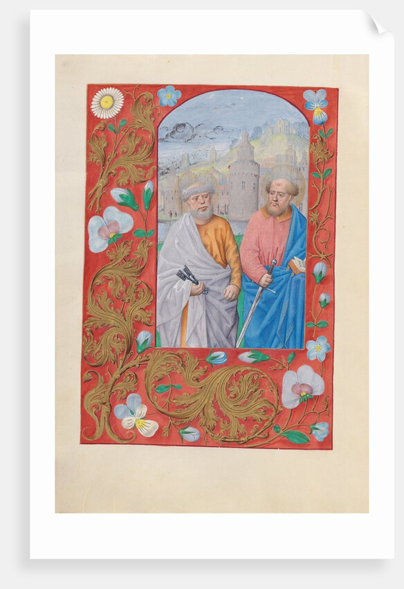 Hours of Queen Isabella the Catholic, Queen of Spain: Fol. 173v, Saints Peter & Paul, c. 1500 by Master of the First Prayerbook of Maximillian