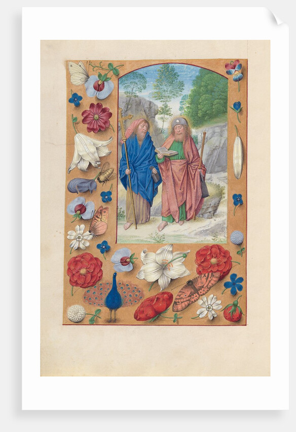 Hours of Queen Isabella the Catholic, Queen of Spain: Fol. 175v, Saints Philip & James, c. 1500 by Master of the First Prayerbook of Maximillian
