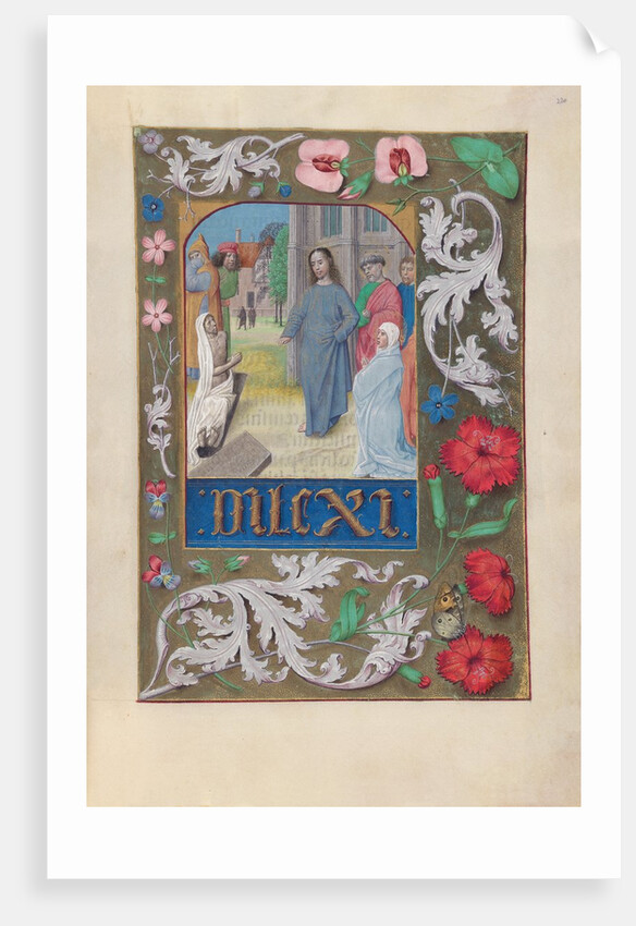 Hours of Queen Isabella the Catholic, Queen of Spain: Fol. 220r, Raising of Lazarus, c. 1500 by Master of the First Prayerbook of Maximillian