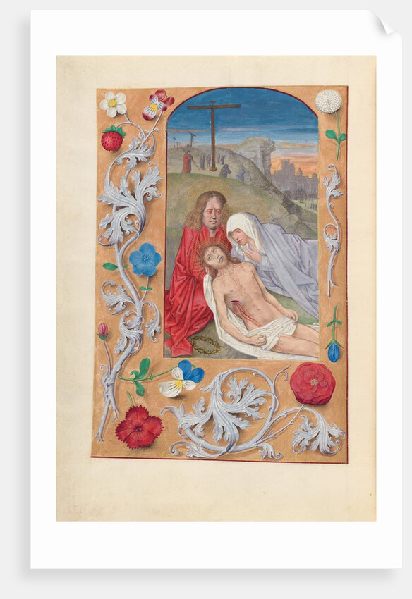 Hours of Queen Isabella the Catholic, Queen of Spain: Fol. 260v, Lamentation, c. 1500 by Master of the First Prayerbook of Maximillian