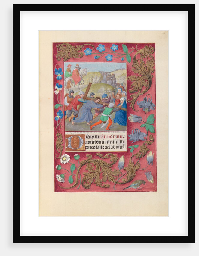 Hours of Queen Isabella the Catholic, Queen of Spain: Fol. 69r, Christ Carrying the Cross, c. 1500 by Master of the First Prayerbook of Maximillian