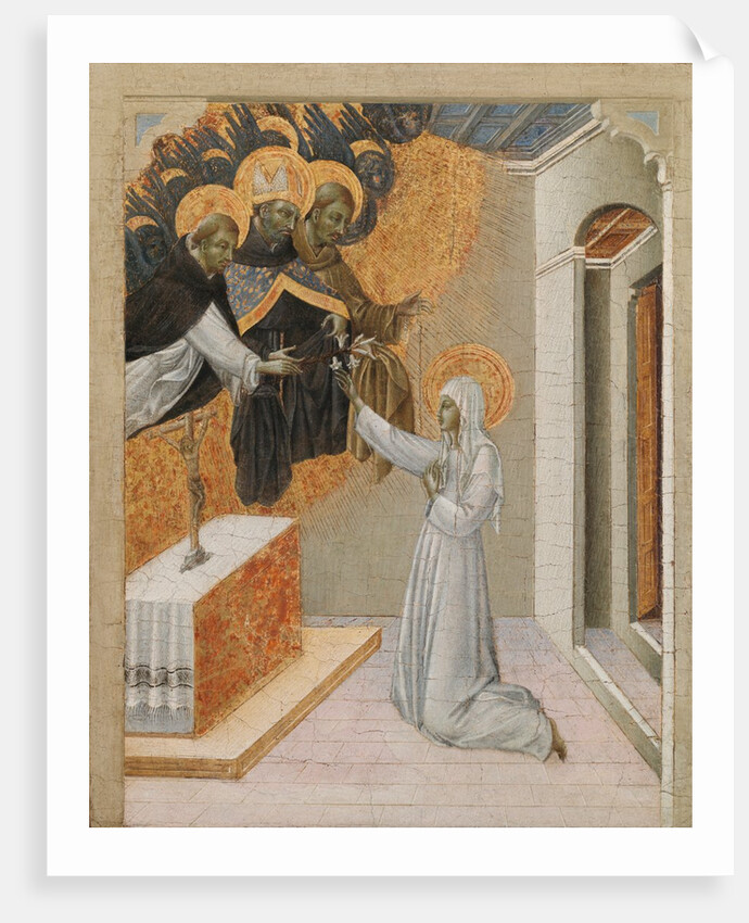 Predella Panel from an Altarpiece: St. Catherine of Siena Invested with the Dominican Habit, 1460s by Giovanni di Paolo