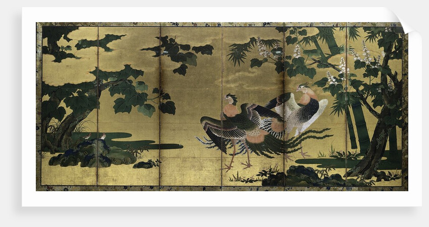 Phoenixes and Paulownia, late 1500s by Tosa Mitsuyoshi (attributed to)