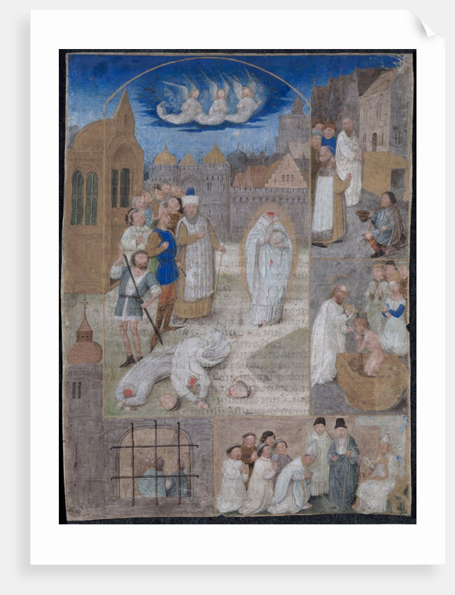 Leaf Excised from a Breviary of Charles the Bold and Margaret of York…, c. 1467-1470 by Simon Marmion