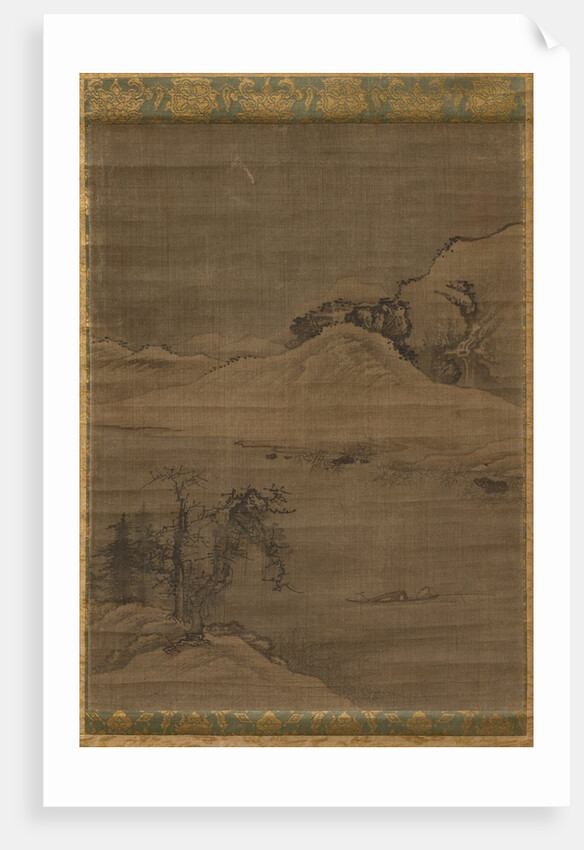 Landscape with Fishermen, 1600s by Yi Bul-hae (attributed to)
