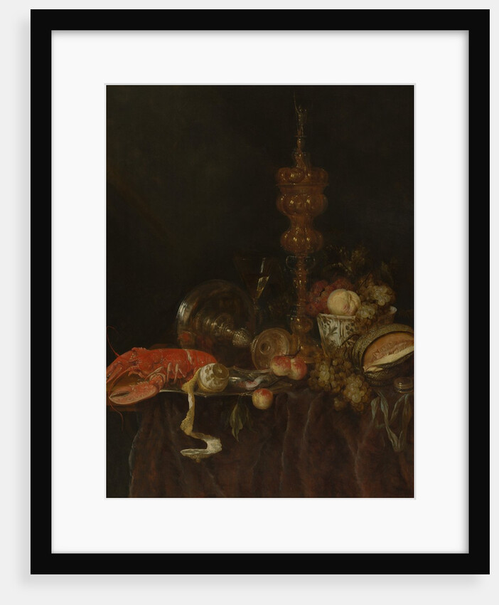 Still Life with Lobster and Fruit, probably early 1650s by Abraham van Beyeren