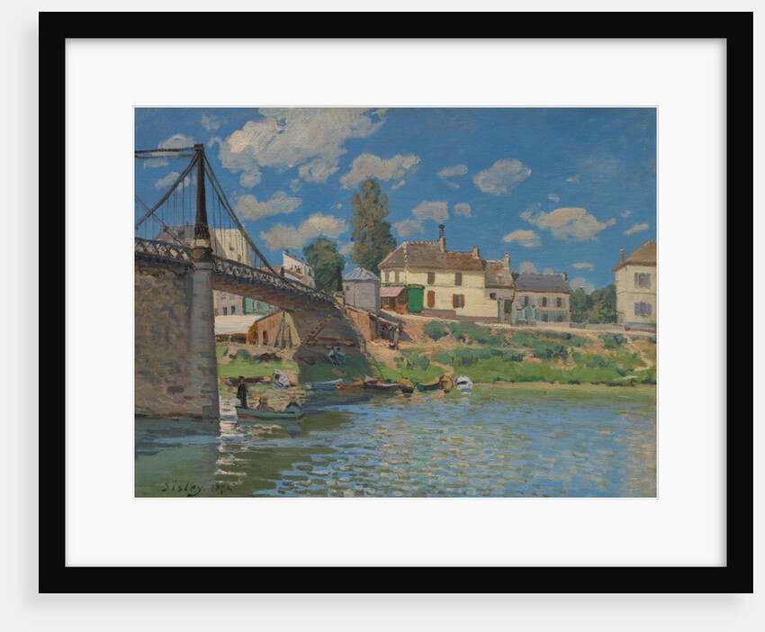 The Bridge at Villeneuve-la-Garenne, 1872 by Alfred Sisley