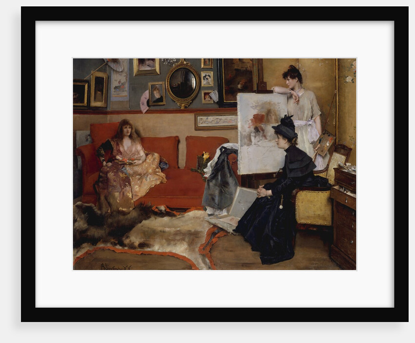 In the Studio, 1888 by Alfred Stevens