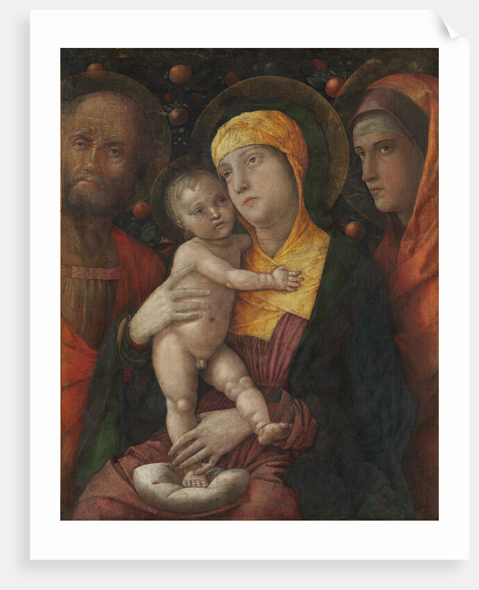 The Holy Family with Saint Mary Magdalen, ca. 1495-1500 by Andrea Mantegna