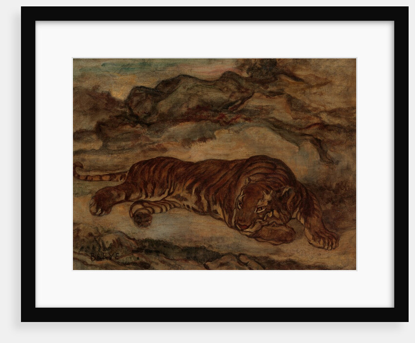 Tiger in Repose, ca. 1850-65 by Antoine-Louis Barye