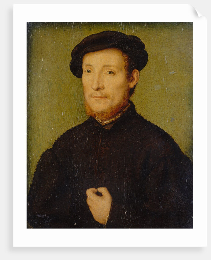 Portrait of a Man with His Hand on His Chest, 1540-45 by Corneille de Lyon