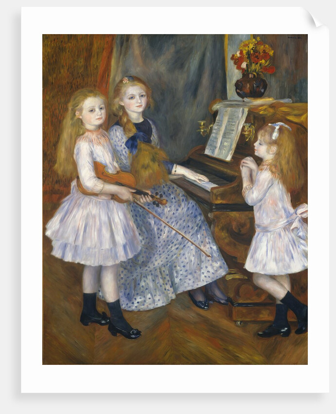 The Daughters of Catulle Mendès, Huguette, Claudine…, 1888 by Pierre-Auguste Renoir