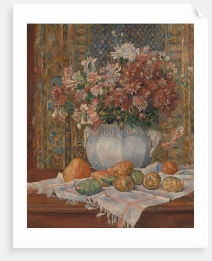 Still Life with Flowers and Prickly Pears, ca. 1885 by Pierre-Auguste Renoir